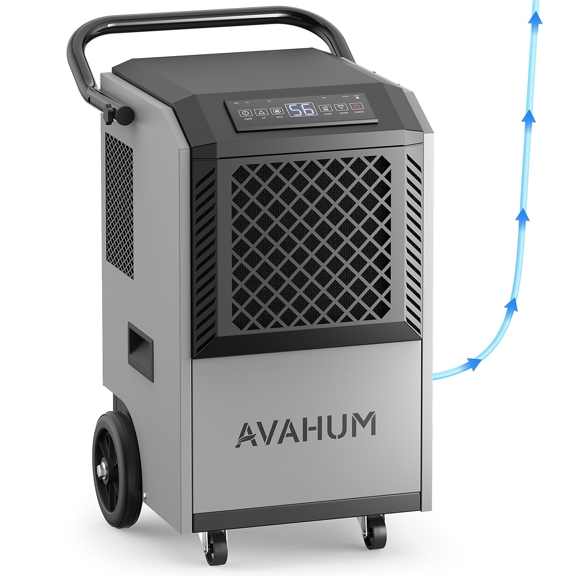 EdenDirect Commercial Dehumidifier — 160 Pt., 7,500 Sq. Ft. Coverage, Built-In Pump, Auto Defrost, 24H Timer, Model# DV160PB